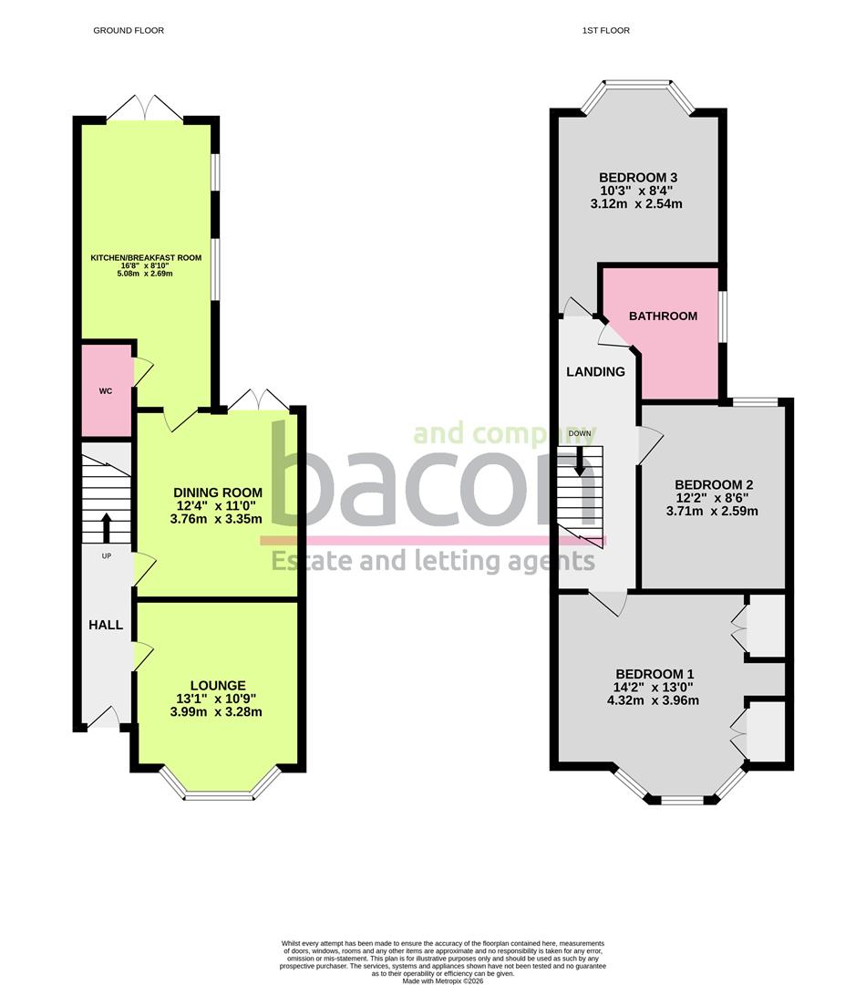 Floor Plan | House - Terraced | Queen Street, Broadwater, Worthing, West Sussex, BN14 7BH | For Sale